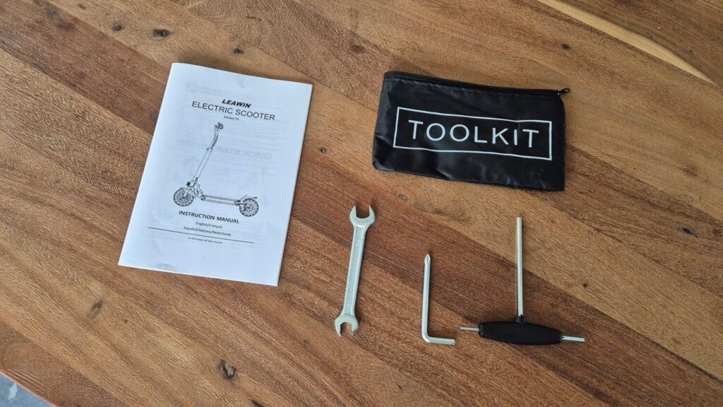 Toolkit van de leawin t4 elektrische step